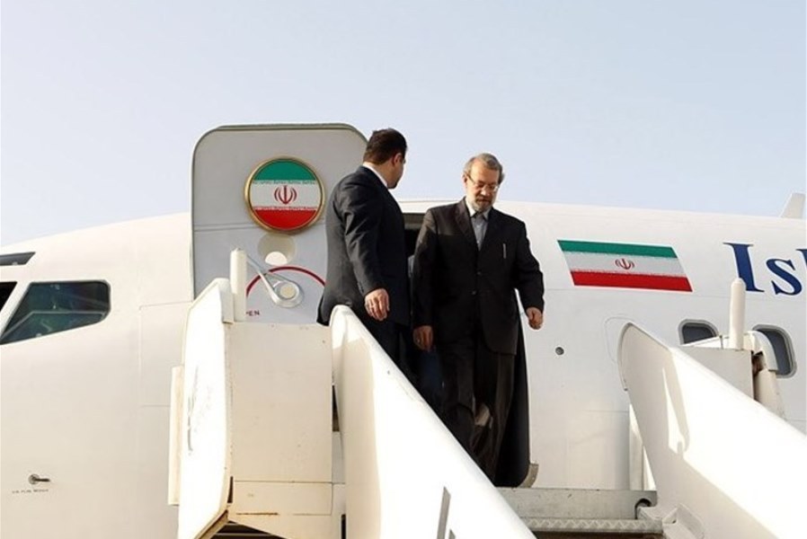 لاریجانی وارد بلاروس شد