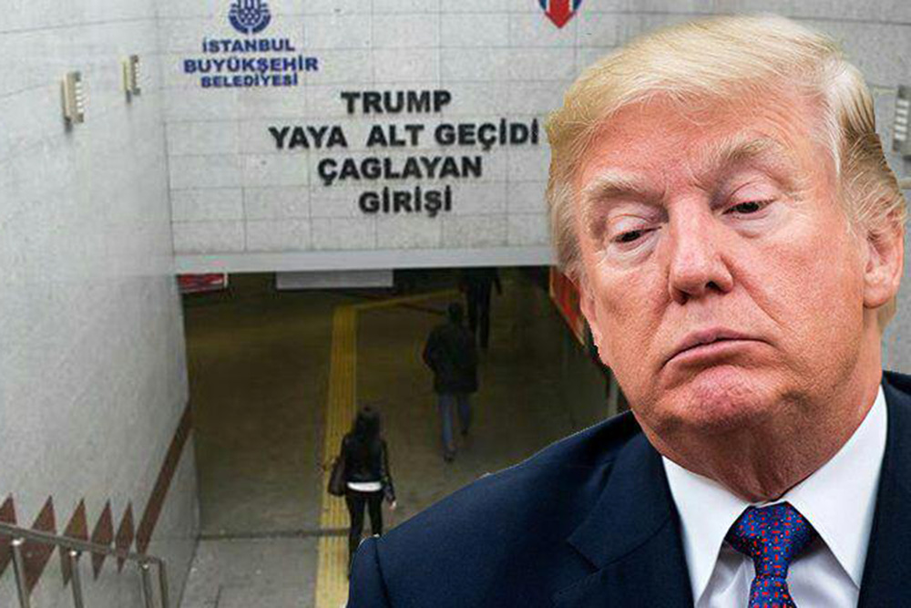 نام ترامپ را در ترکیه پاک کردند