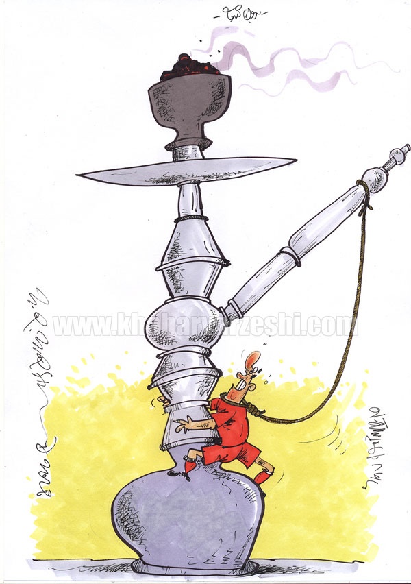 چه می‌کنه این قلیون با پرسپولیس! +کاریکاتور