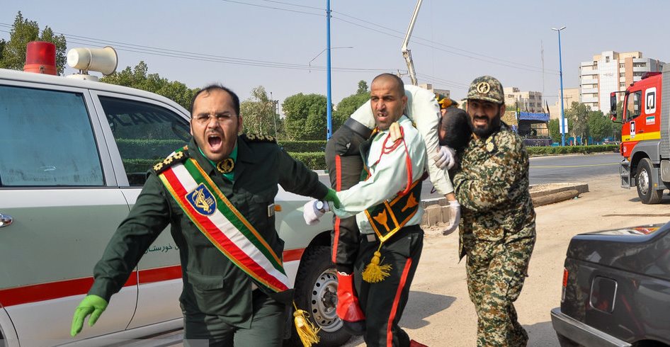 جزییات حمله تروریستی به رژه نیروهای مسلح در اهواز/ اسامی شهدا و مجروحان+عکس و فیلم جزییات حمله تروریستی به رژه نیروهای مسلح در اهواز/ اسامی شهدا و مجروحان+عکس و فیلم