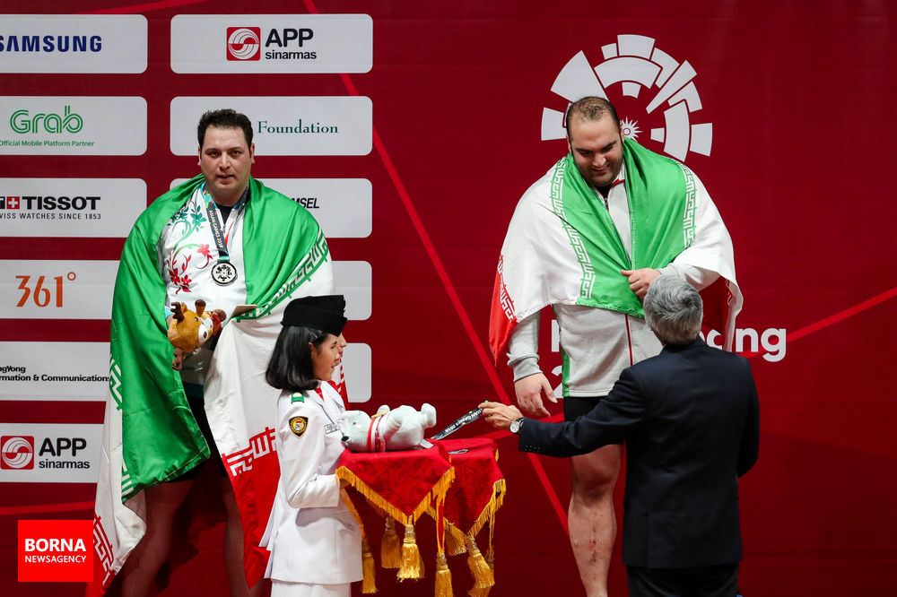 تصاویر اهدای مدال طلا بهداد سلیمی و نقره سعید علی حسینی