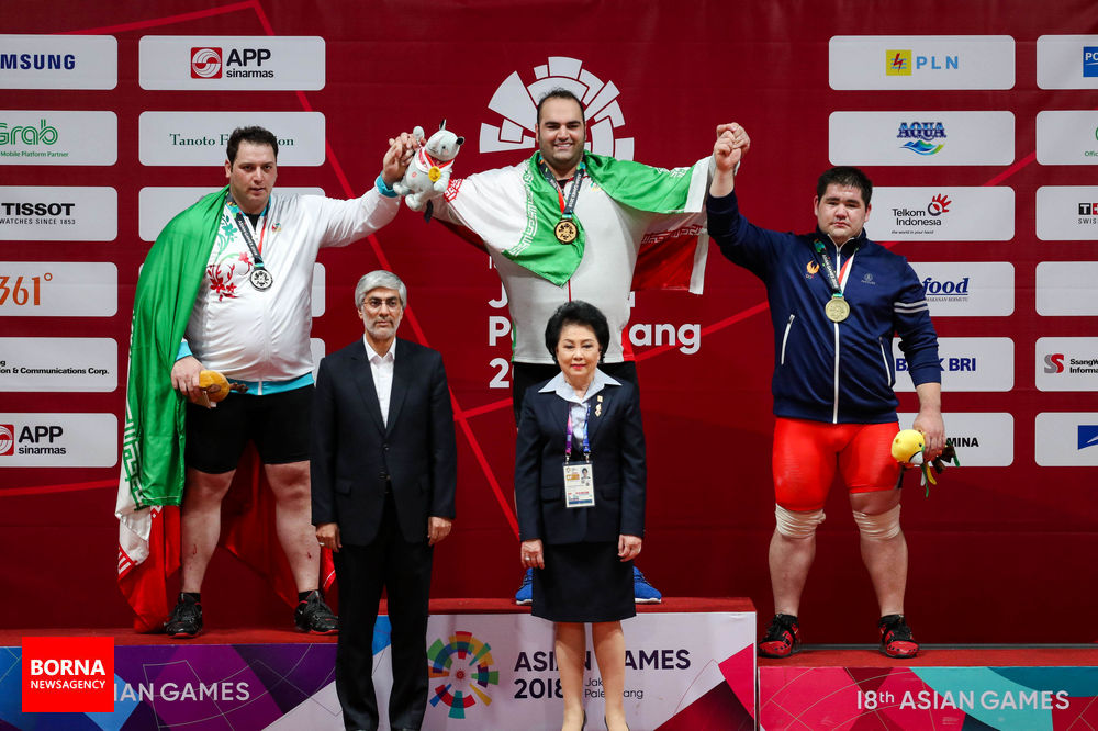 تصاویر اهدای مدال طلا بهداد سلیمی و نقره سعید علی حسینی