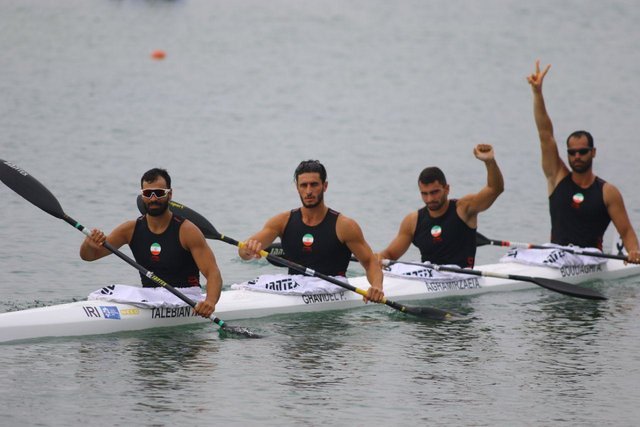 قایق کایاک چهارنفره ایران به مدال برنز بازیهای آسیایی رسید