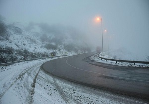 نخستین برف پاییزی در راه اردبیل