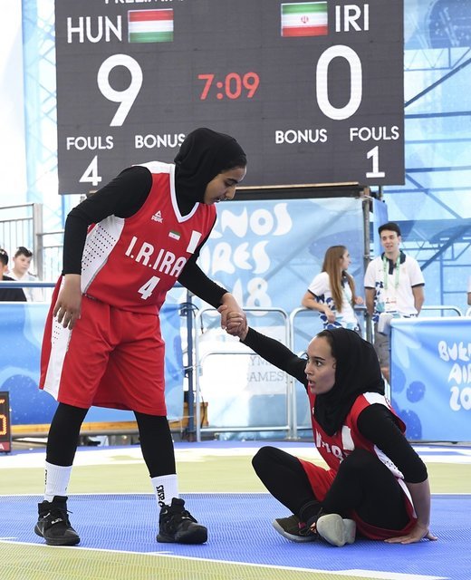 دومین شکست دختران بسکتبالیست ایران در المپیک جوانان