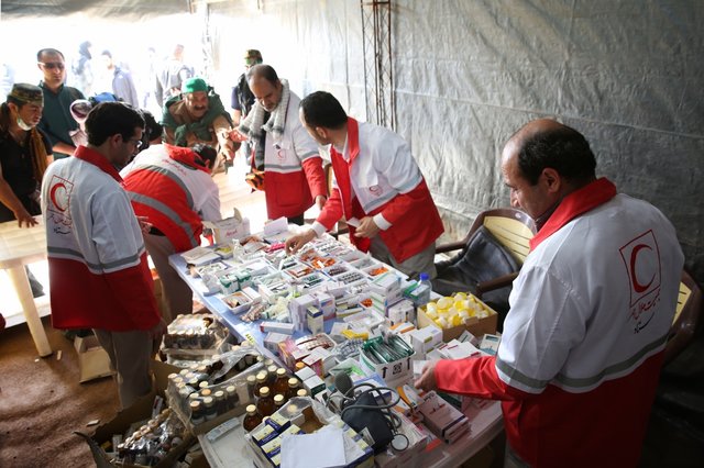 ارائه خدمات سرپایی به بیش از ۱۲ هزار زائر کربلا