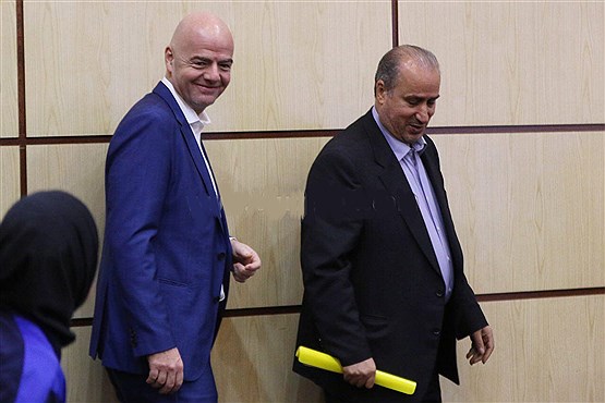 هدیه رئیس فیفا به فدراسیون فوتبال ایران