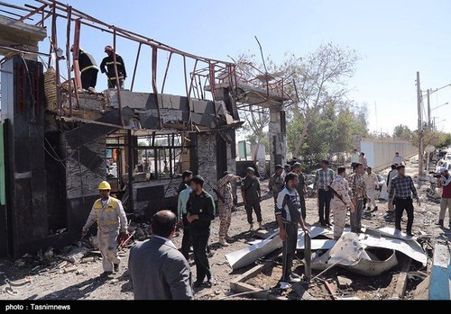 خرابی های انفجار بمب در چابهار +تصاویر