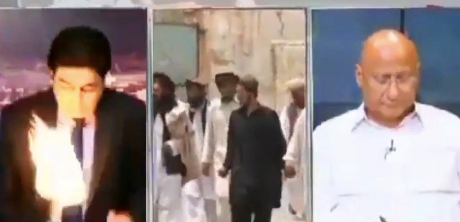 حمله به گوینده خبر حین گفتگوی زنده تلویزیونی! + فیلم