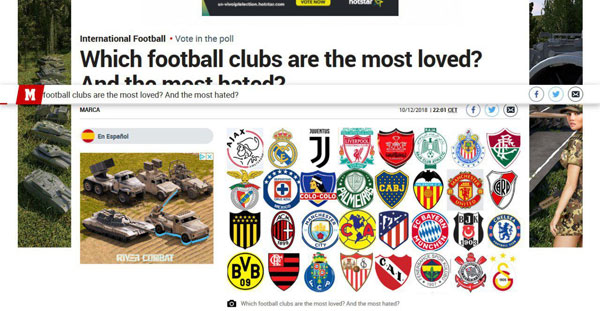 پرسپولیس در رتبه پانزدهم محبوب‌ترین‌های دنیا