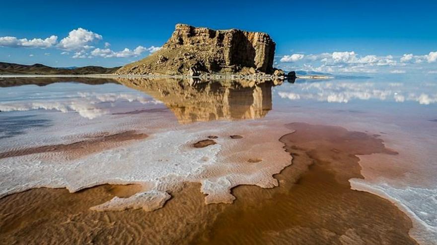 سخت پوست دریاچه ارومیه دیگر نفس نمی‌کشد!