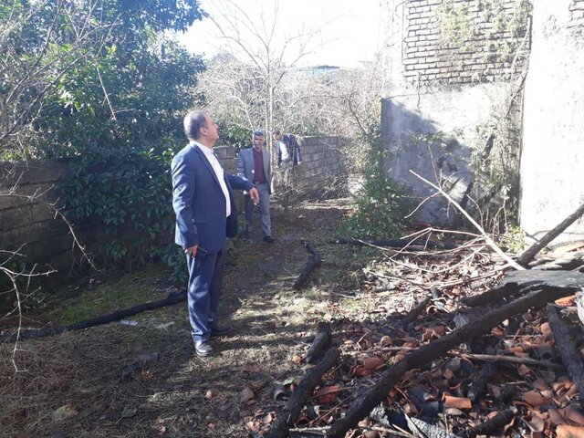 احتمال عمدی بودن آتشسوزی در خانه تاریخی املش احتمال عمدی بودن آتشسوزی در خانه تاریخی املش