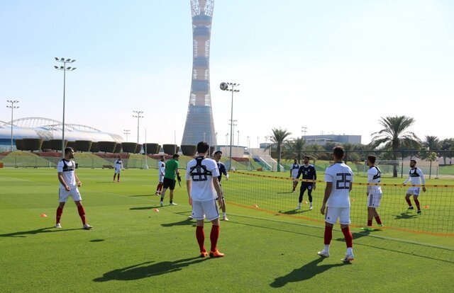 تمرین ملیپوشان در قطر تمرین ملیپوشان در قطر