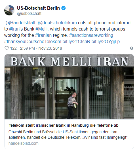واکنش رسانه‌های آلمان به قطع تلفن و اینترنت شعبه هامبورگ بانک ملی ایران/ «پس شعار دفاع از حاکمیت سرزمینی آلمان کجا رفت؟»