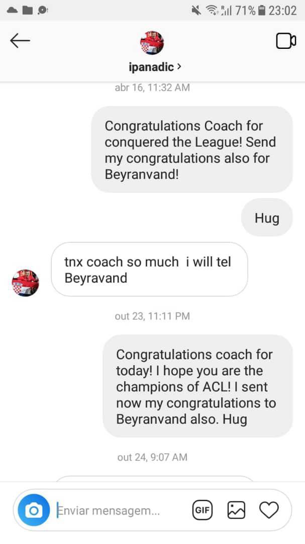 دفاعیه عجیب مربی تیم ملی/ لوپز پیام هایش به بیرانوند و پانادیچ را منتشر کرد +عکس