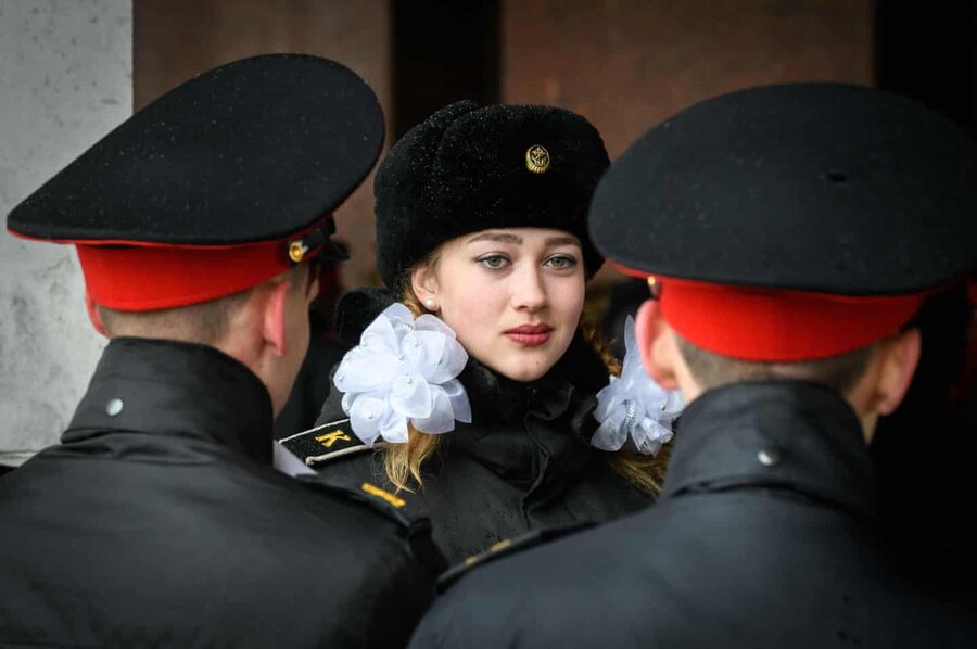 دانشجوی افسری مدرسه نظامی در مسکو