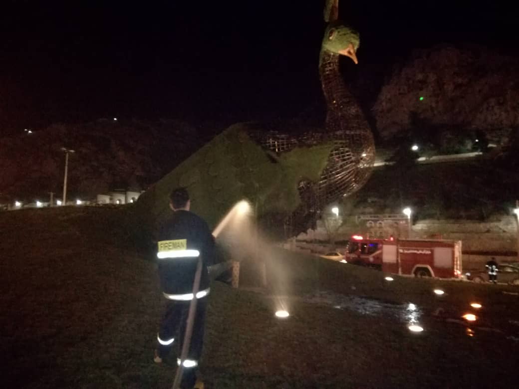 آتش‌سوزی «طاووس» دروازه قرآن عمدی اعلام شد