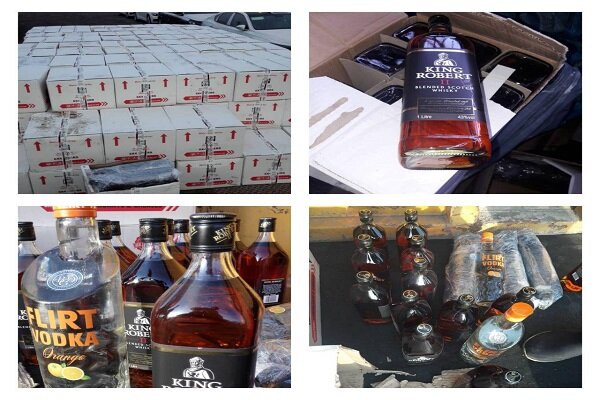 کشف محموله بزرگ مشروبات الکلی در داخل کارتن&zwnj;های گریس