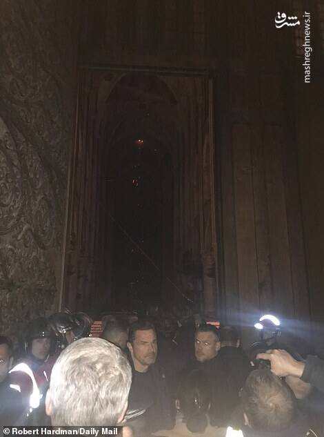 تصاویری از داخل کلیسای نوتردام پس از آتش‌سوزی