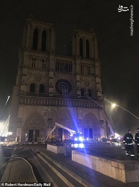 تصاویری از داخل کلیسای نوتردام پس از آتش‌سوزی