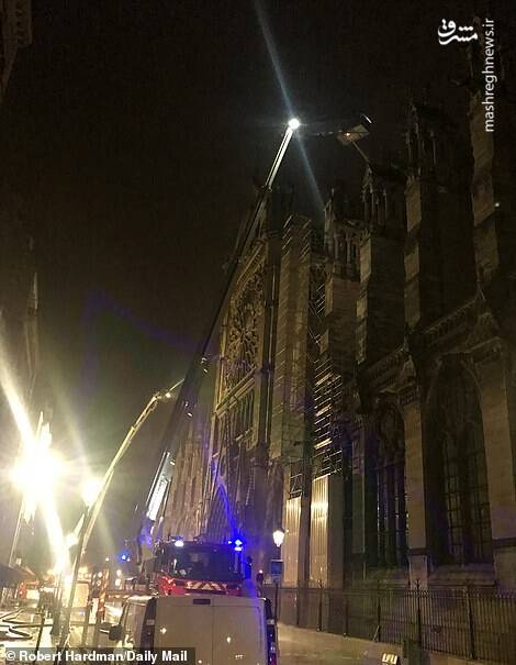 تصاویری از داخل کلیسای نوتردام پس از آتش‌سوزی