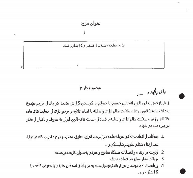طرح ۶۶ نماینده برای تشویق افشاگری طرح ۶۶ نماینده برای تشویق افشاگری