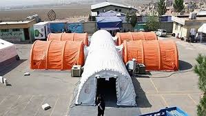 بیمارستان صحرایی ارتش در منطقه سیل زده برپا می شود بیمارستان صحرایی ارتش در منطقه سیل زده برپا می شود