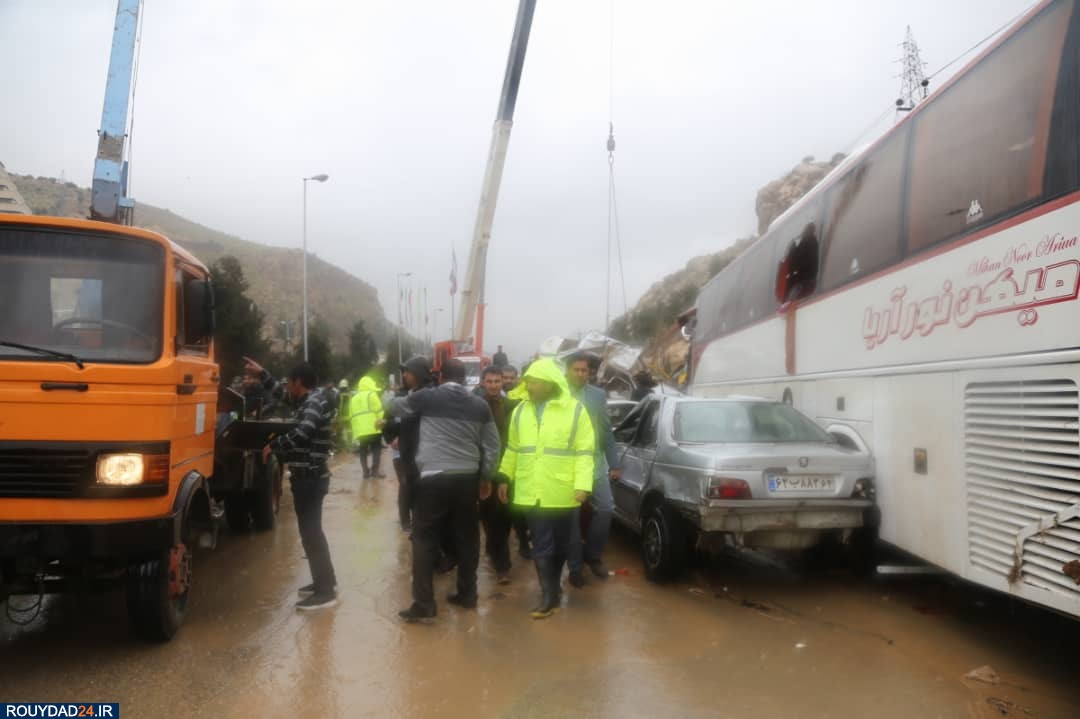 کشته‌های سیل شیراز به ۱۷ نفر رسید/ ۳۸ نفر بستری هستند +عکس