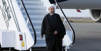بازدید هوایی روحانی از مناطق سیل زده