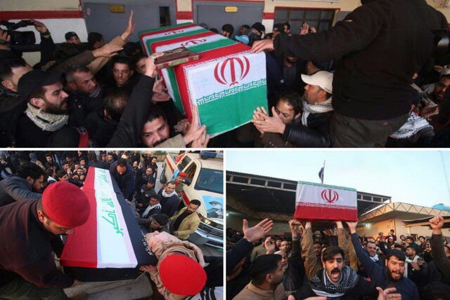 آغاز مراسم تشییع پیکر سردار سلیمانی از کاظمین +عکس