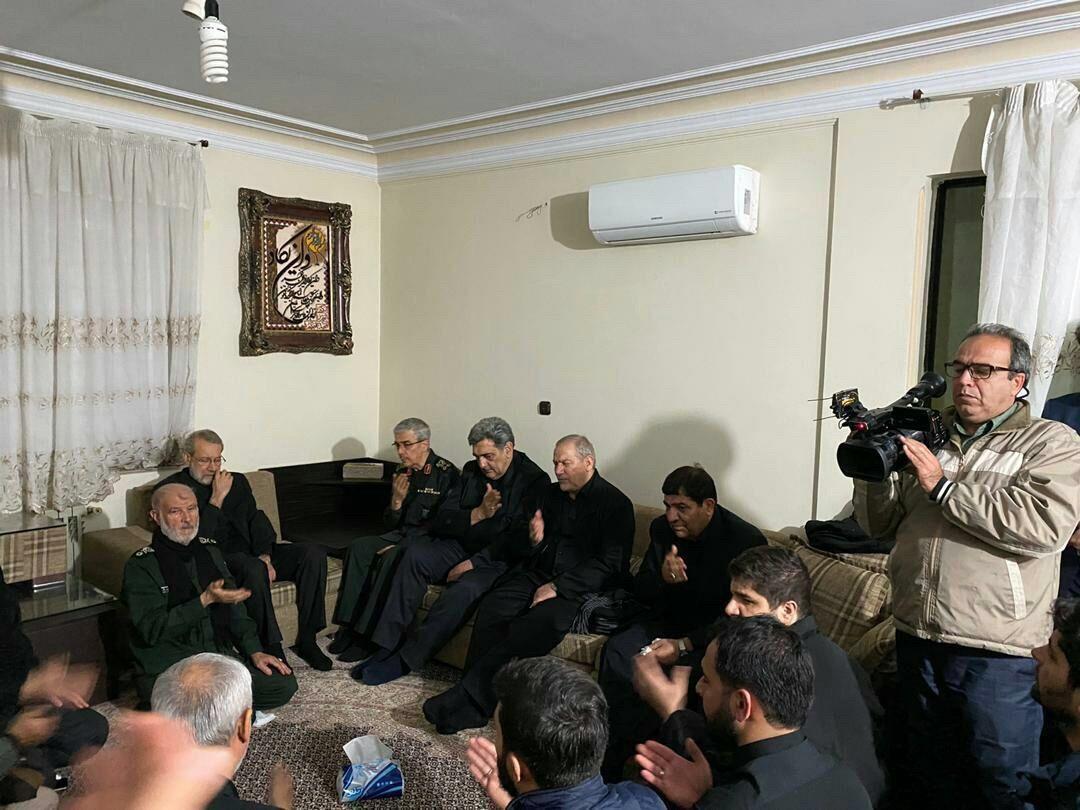 حناچی شهردار تهران در منزل سردار سلیمانی +عکس