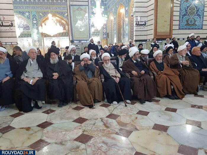 پیکر شهید سردار قاسم سلیمانی در حرم مطهر حضرت معصومه (س) طواف داده شد