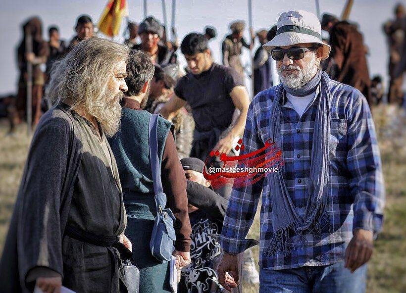 گریم سنگین شهاب حسینی پشت‌صحنه فیلم جدیدش در ترکیه +عکس