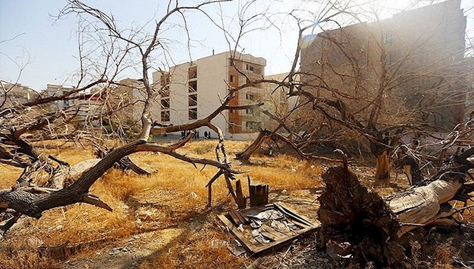 تخریب باغ های شیراز