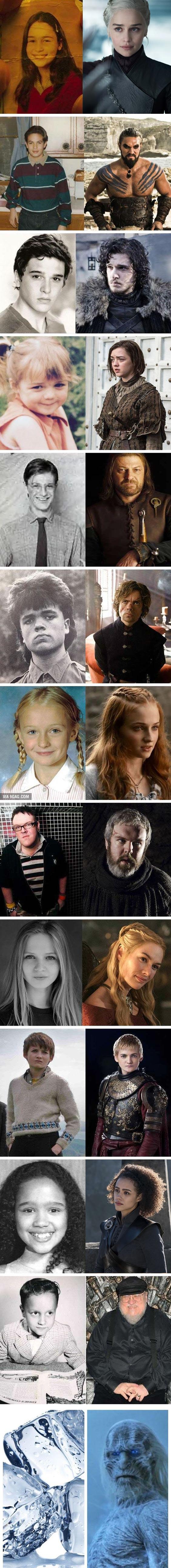 گذشته و امروز بازیگران گیم‌اف ترونز