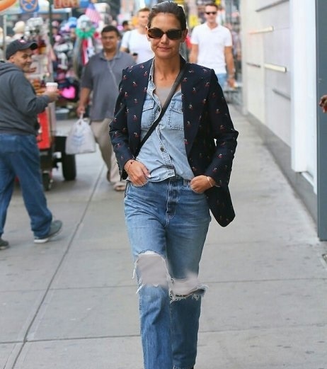 واکنش جالب خانم بازیگر به مزاحمت خیابانی +عکس کتی هولمز