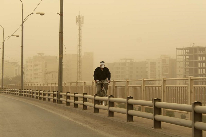 توده گردوغبار در راه خوزستان