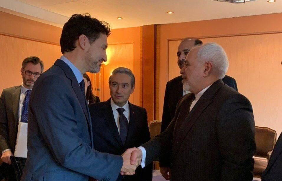 دیدار ظریف با نخست وزیر کانادا 