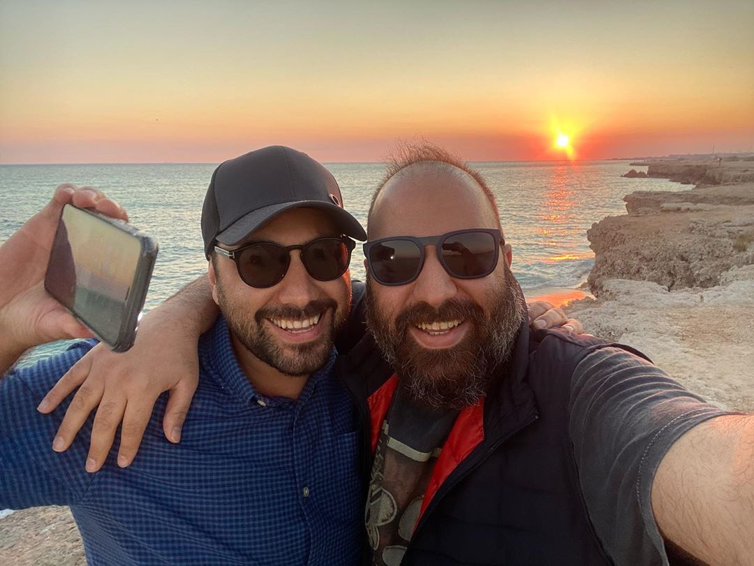 خوش گذرونی‌های احسان خواجه‌امیری و زوج هنرمند +عکس