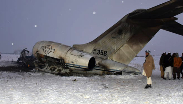 قوط هواپیما طالبان
