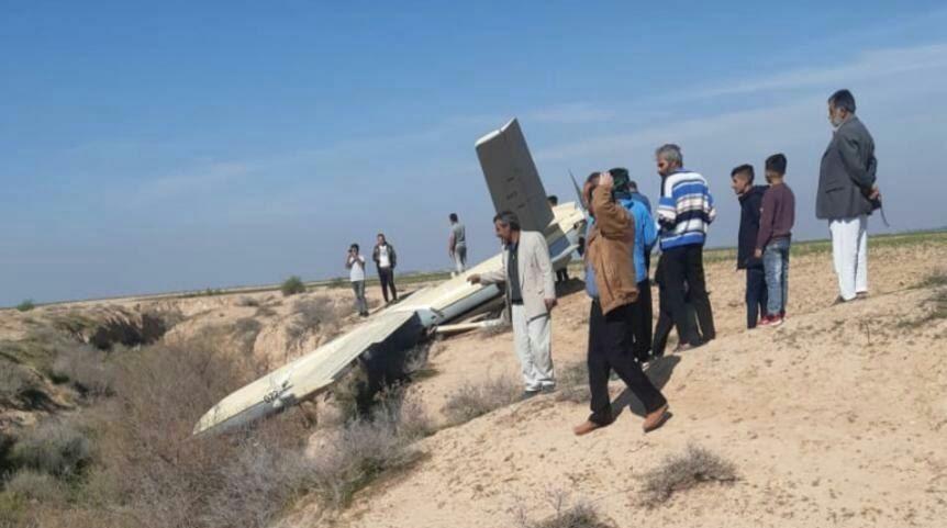 سقوط یک شیء پرنده در اطراف ملاثانی خوزستان +فیلم و عکس