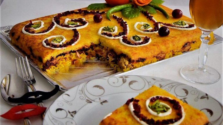 طرز تهیه ته چین مرغ مجلسی(+ نکات کلیدی) ته چین مرغ