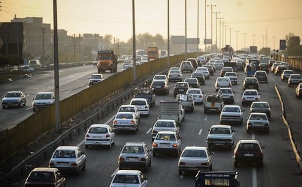 ترافیک در مسیرهای خروجی از تهران