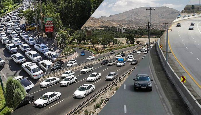 وضعیت ترافیکی جاده&zwnj;ها