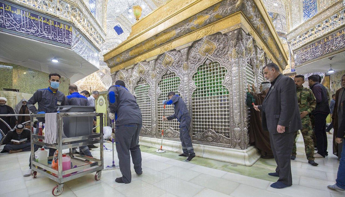 حرمین کاظمین به علت کرونا بسته شد