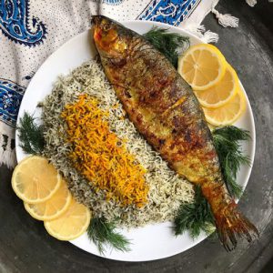 سبزی پلو با ماهی