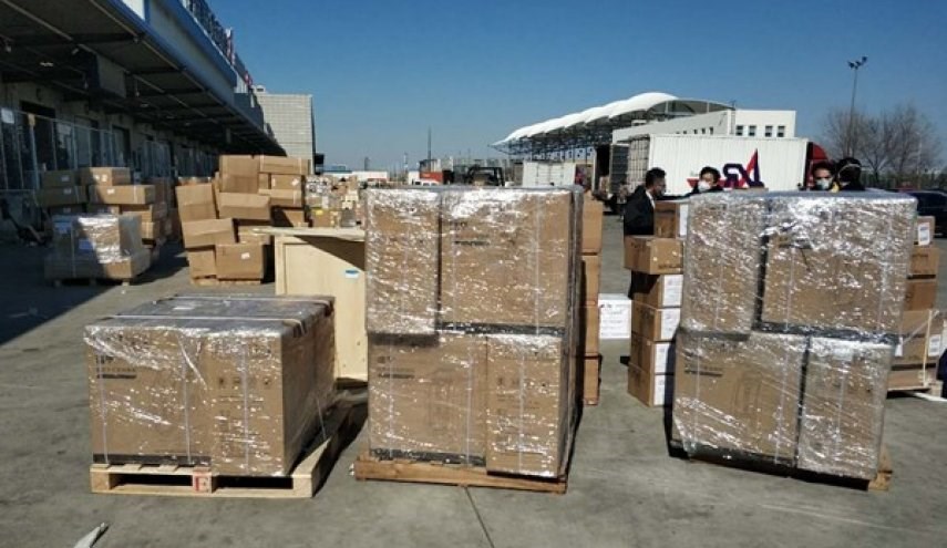 اهدای محموله کمک&zwnj;های چین به ایران