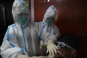 بیمار مبتلا به کرونا