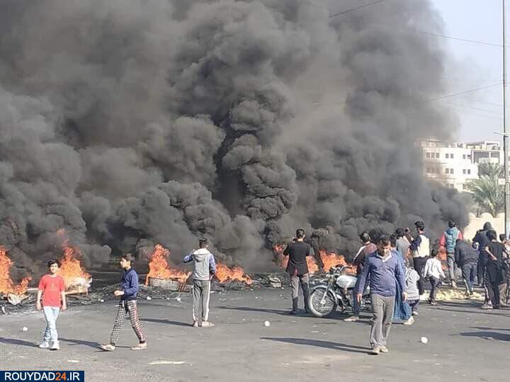 درگیری معترضان با پلیس در بغداد ۱۷ زخمی برجا گذاشت