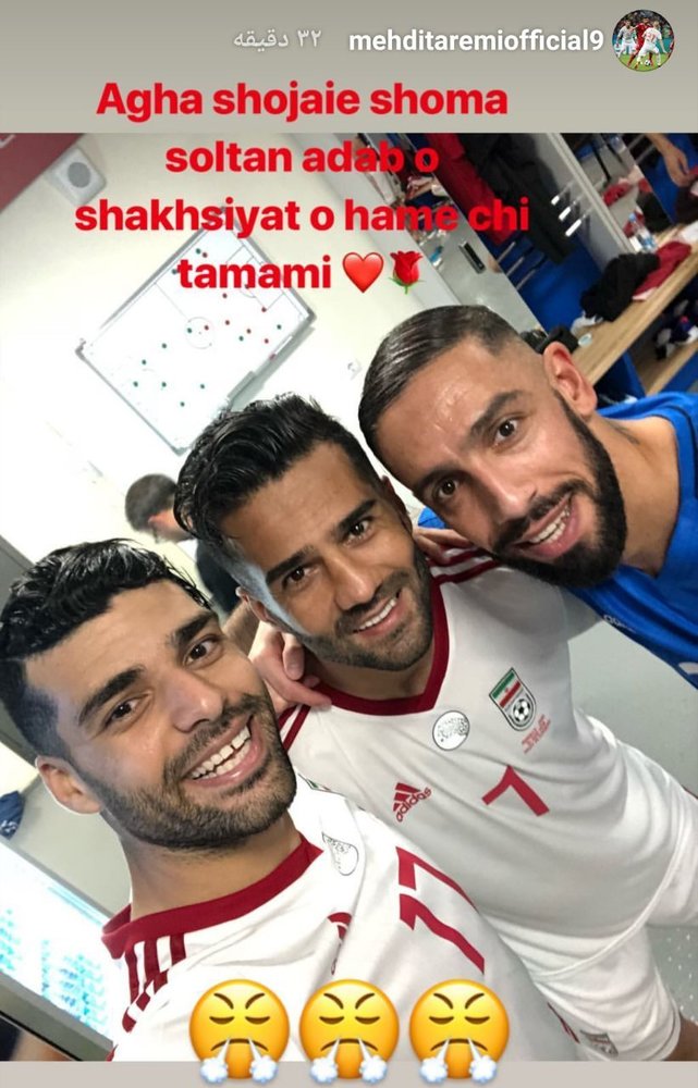 استوری مهدی طارمی برای کاپیتان‌های تراکتور +عکس